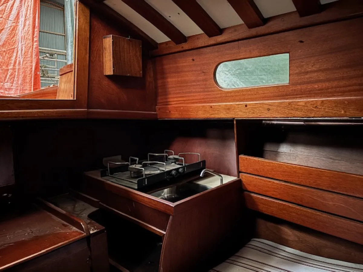 Hout Zeilboot Van de Stadt Delta 777