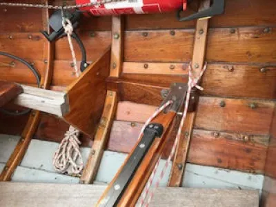Hout Zeilboot Nordic Folkboat Foto 6