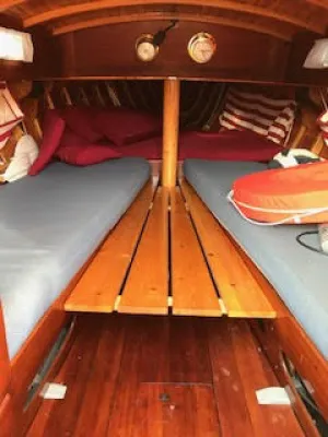 Hout Zeilboot Nordic Folkboat Foto 5