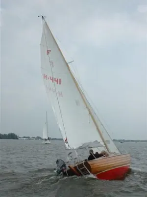 Hout Zeilboot Nordic Folkboat Foto 3