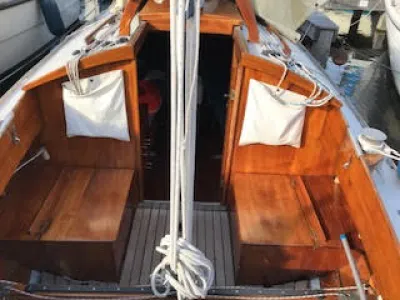 Hout Zeilboot Nordic Folkboat Foto 4