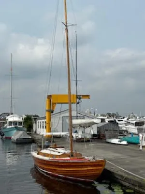 Hout Zeilboot Nordic Folkboat Foto 16