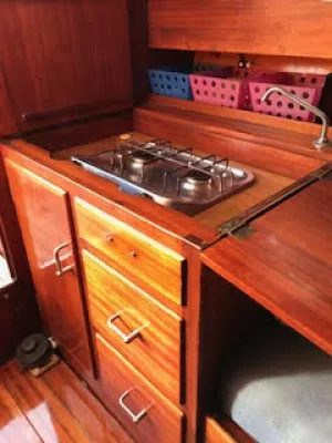 Hout Zeilboot Nordic Folkboat Foto 8