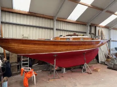 Hout Zeilboot Nordic Folkboat Foto 2