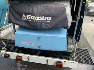 Polyester Open zeilboot Optimist 2x, + Trailer Photo 2