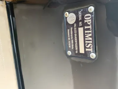 Polyester Open zeilboot Optimist 2x, + Trailer Photo 6