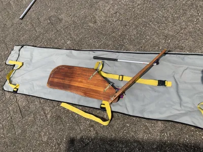 Polyester Open zeilboot Optimist 2x, + Trailer Photo 10