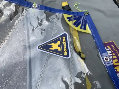 Polyester Open zeilboot Optimist 2x, + Trailer Photo 16