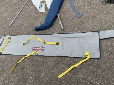 Polyester Open zeilboot Optimist 2x, + Trailer Photo 48