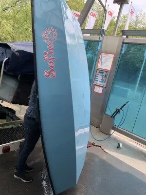Polyester Open zeilboot Optimist 2x, + Trailer Photo 52