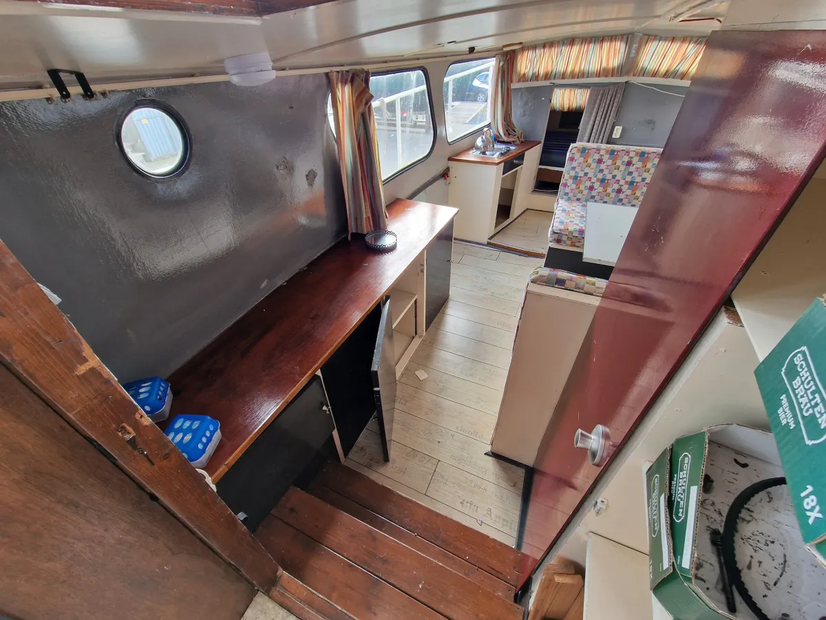 Steel Motorboat Van Der Wal Schouw 1100