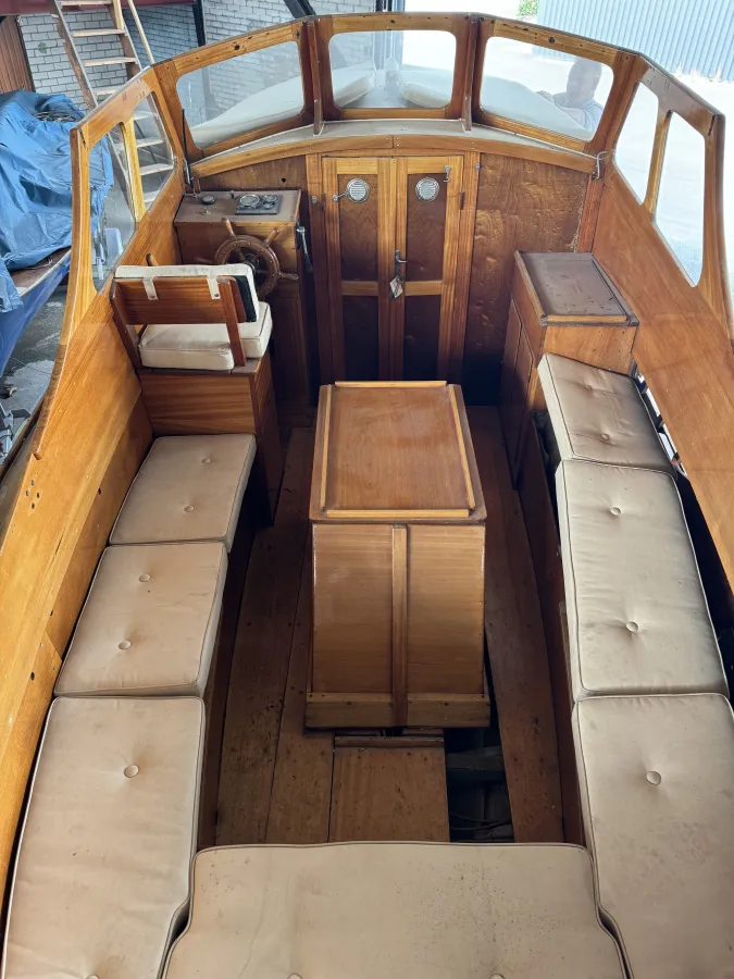 Hout Motorboot Sneepa Plump