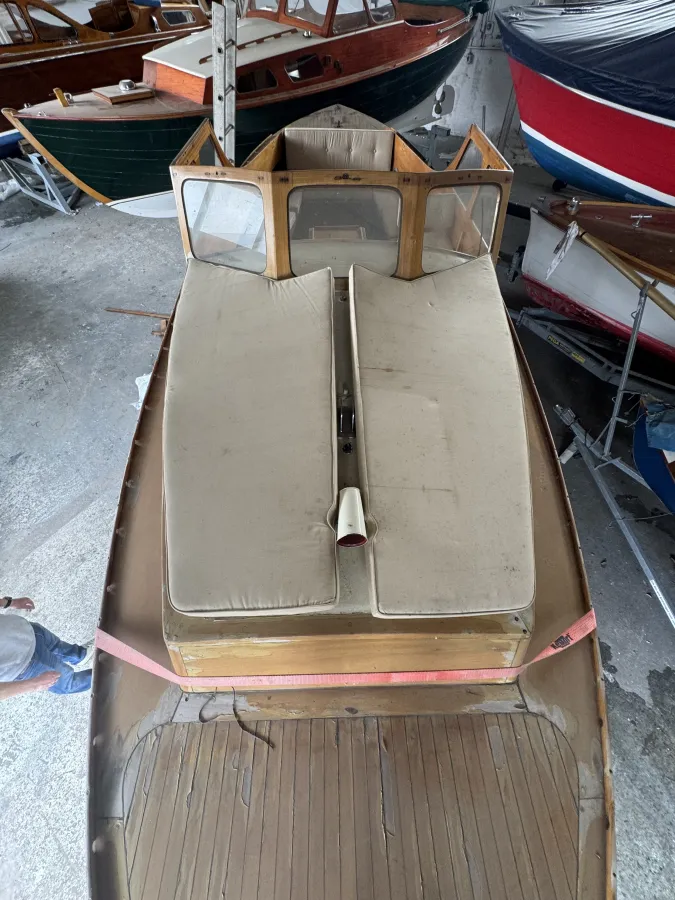 Hout Motorboot Sneepa Plump