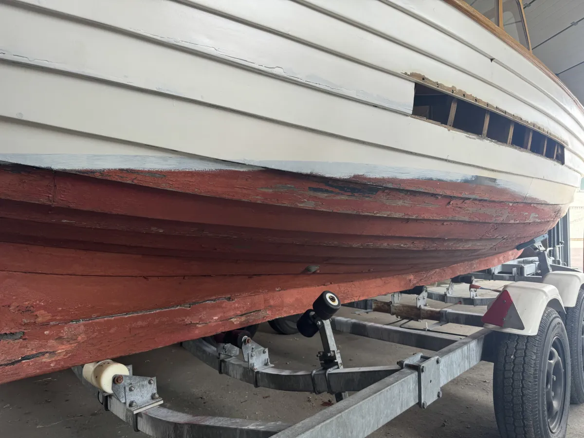 Hout Motorboot Sneepa Plump