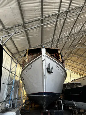 Hout Woonboot De Vlijt Bakdeksalonkruiser Foto 1