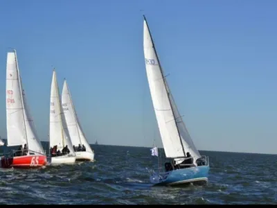 Polyester Segelboot Kwarttonner One Off Foto 16