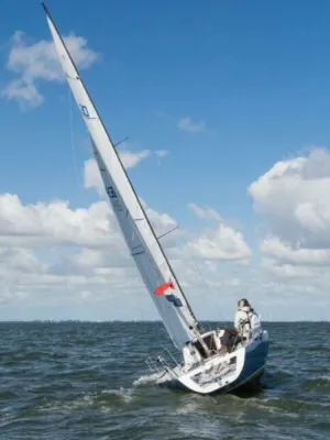 Polyester Segelboot Kwarttonner One Off Foto 4