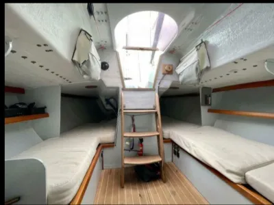 Polyester Segelboot Kwarttonner One Off Foto 9