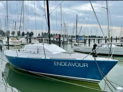 Polyester Segelboot Kwarttonner One Off Foto 1
