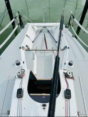 Polyester Segelboot Kwarttonner One Off Foto 6