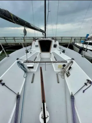 Polyester Segelboot Kwarttonner One Off Foto 5