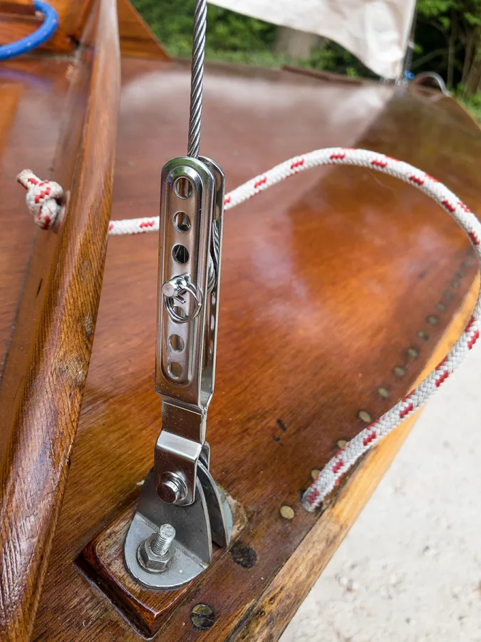 Wood Open zeilboot Snipe Dinghy