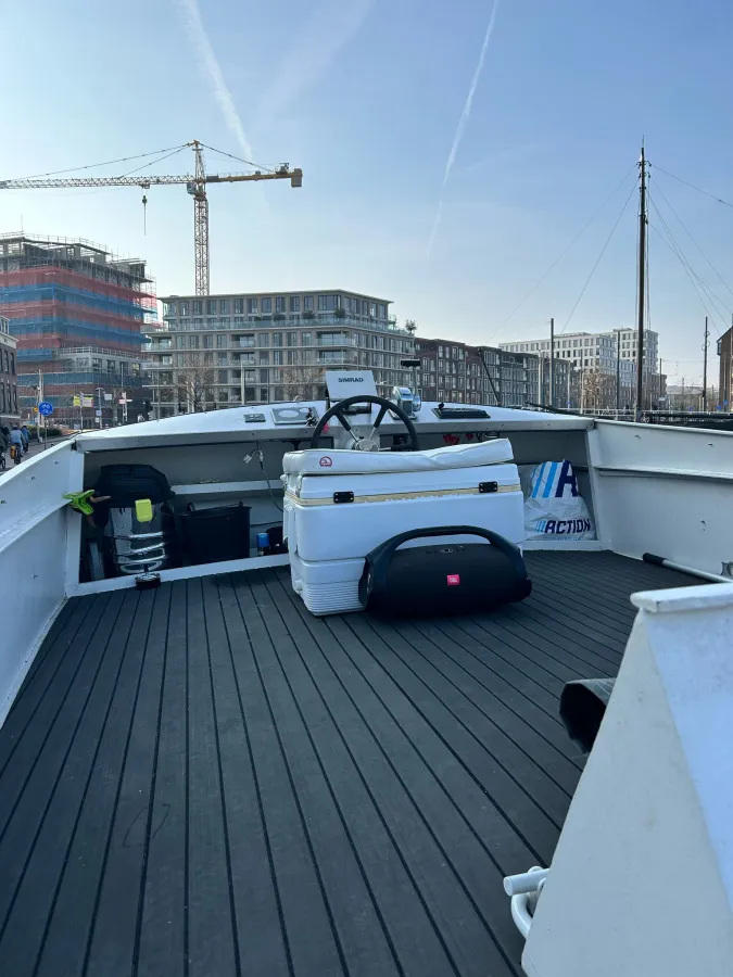 Steel Motorboat Bege Fly 900