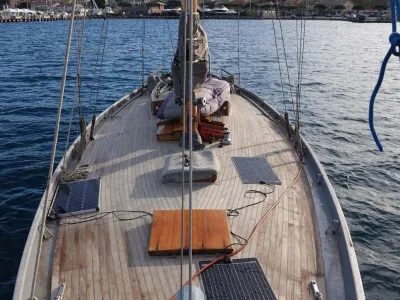 Wood Sailboat Race Bermudian Cutter Photo 3