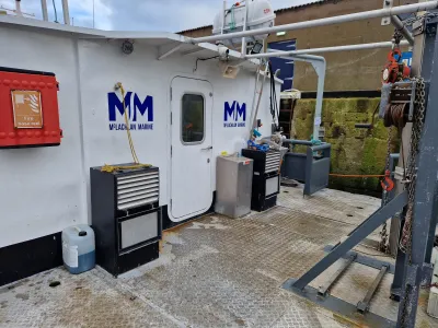 Aluminium Arbeitsboot Crew Tender Catamaran Foto 14