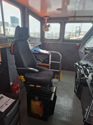 Aluminium Arbeitsboot Crew Tender Catamaran Foto 7