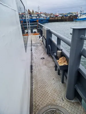 Aluminium Arbeitsboot Crew Tender Catamaran Foto 17