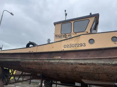 Stahl Arbeitsboot Schlepper 1229 Foto 1