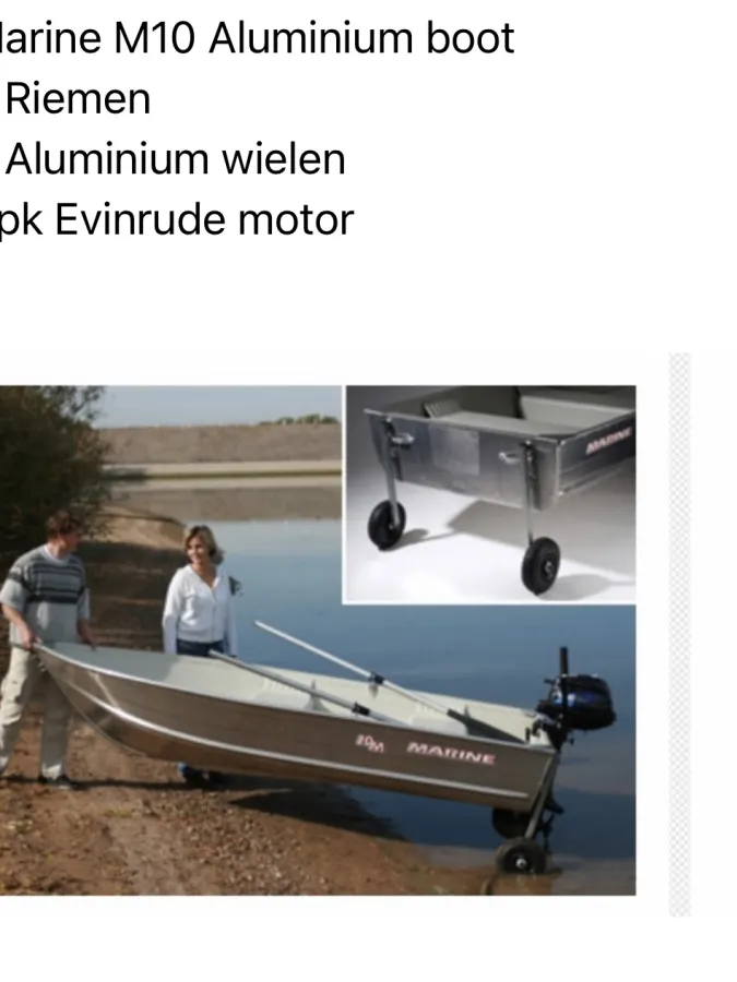 Aluminium Open motorboot Marine M10