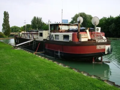 Staal Woonboot Arsenal de Cherbourg Freycinet Foto 1