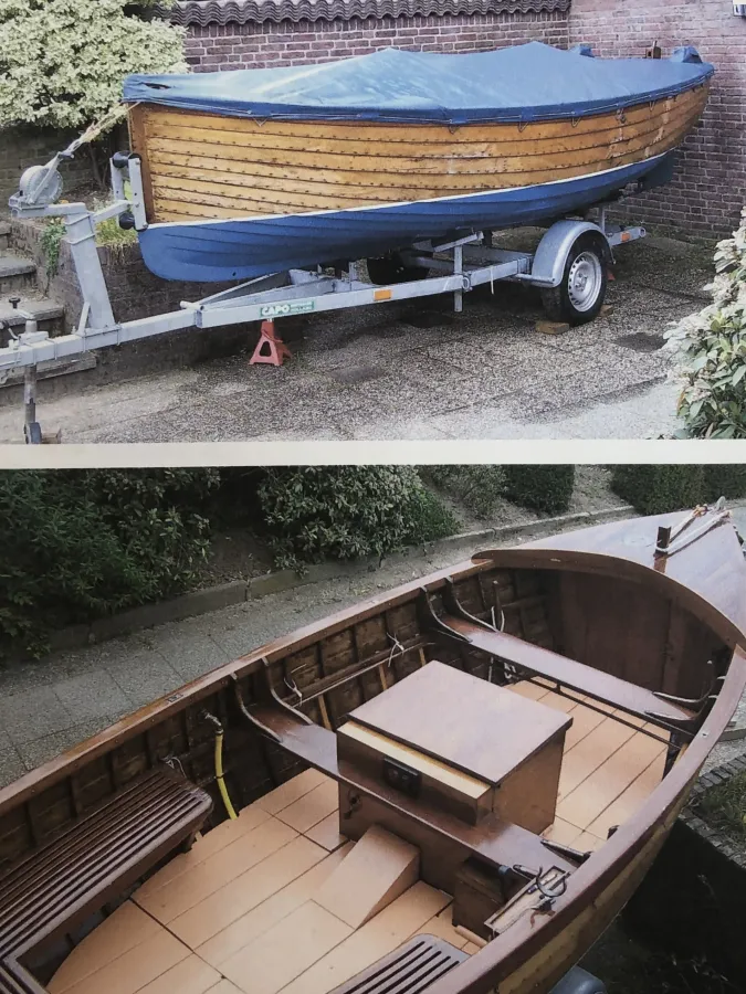 Wood Sloop Kipper Spiegelsloep
