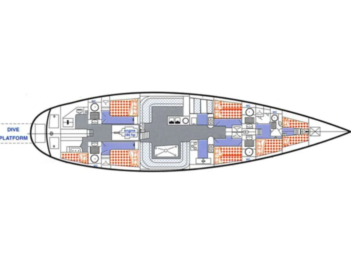 Polyester Sailboat Ocean 80