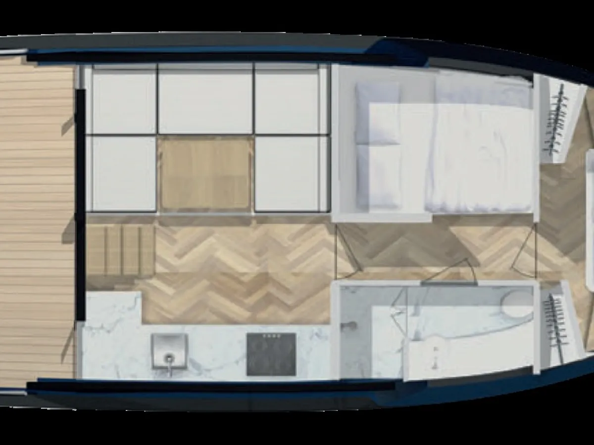 Staal Motorboot Besla 1100