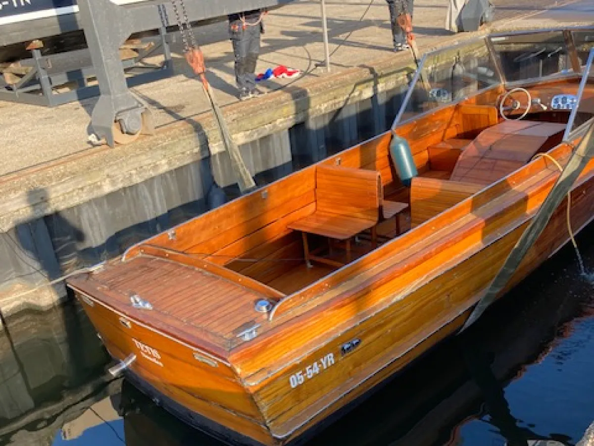 Holz Open motorboot Taxi boat 850