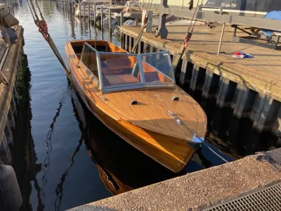 Holz Open motorboot Taxi boat 850 Foto 2
