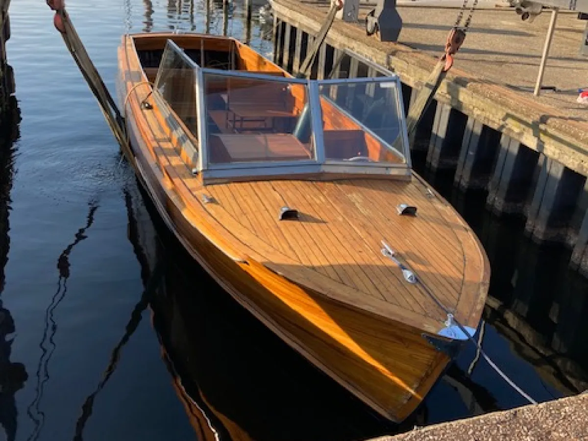 Holz Open motorboot Taxi boat 850