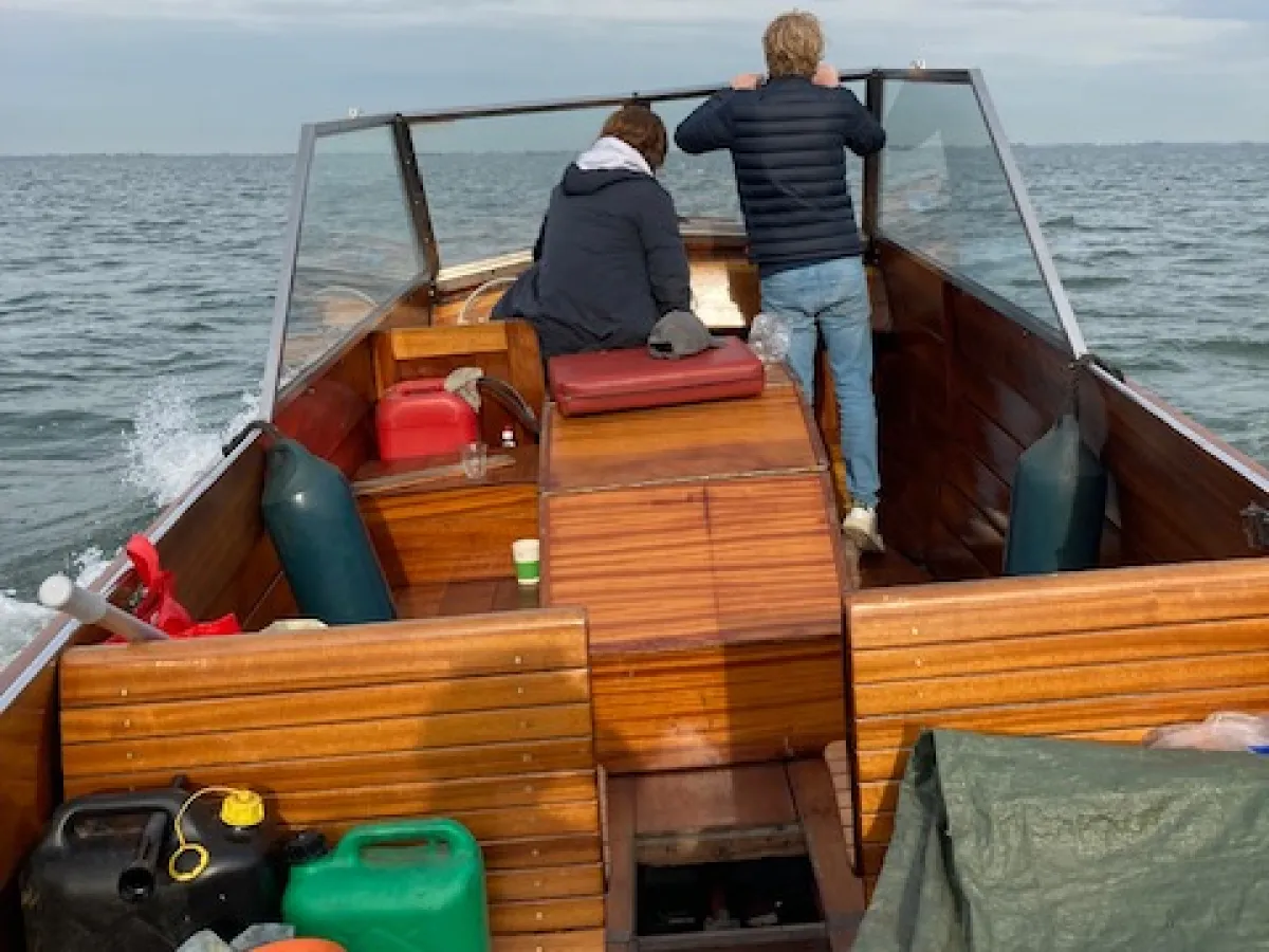 Holz Open motorboot Taxi boat 850