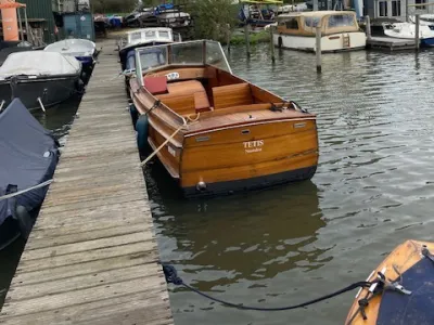 Holz Open motorboot Taxi boat 850 Foto 8