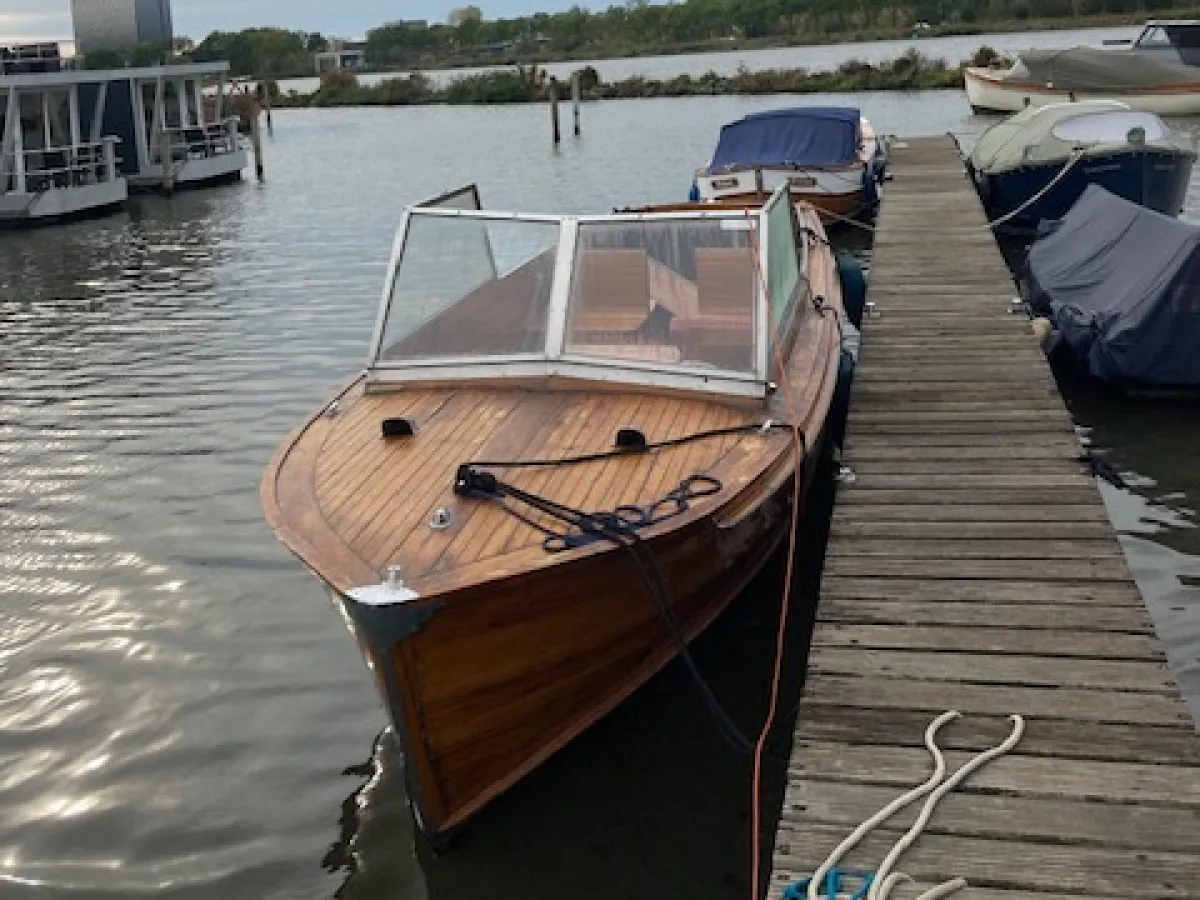 Holz Open motorboot Taxi boat 850