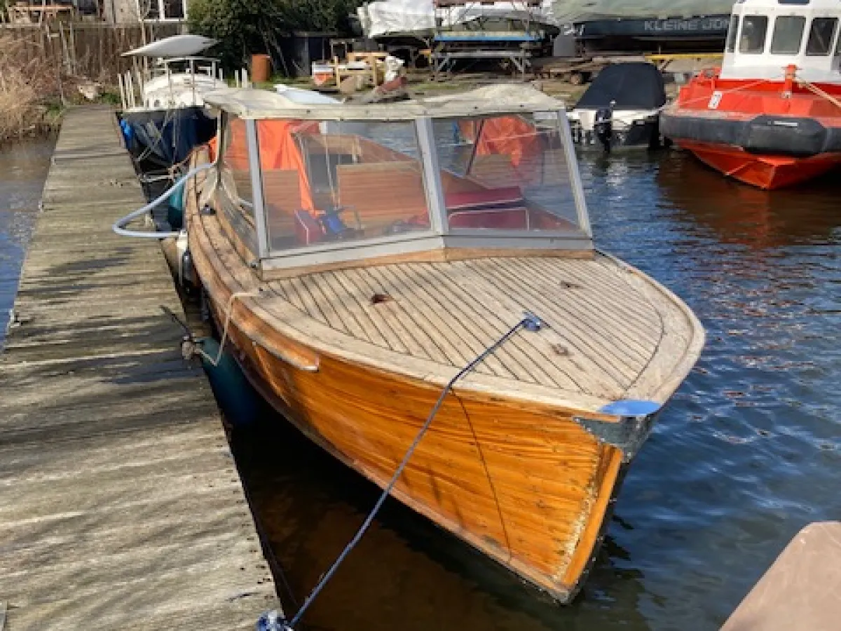 Holz Open motorboot Taxi boat 850