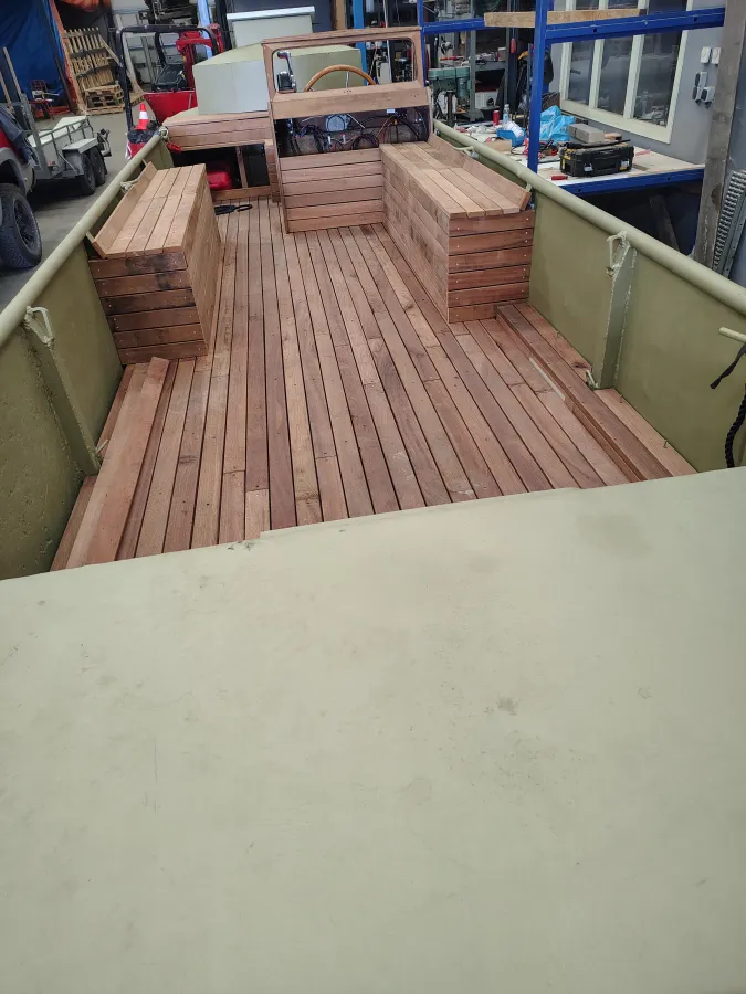 Acier Open motorboot Bateau à fond plat 800