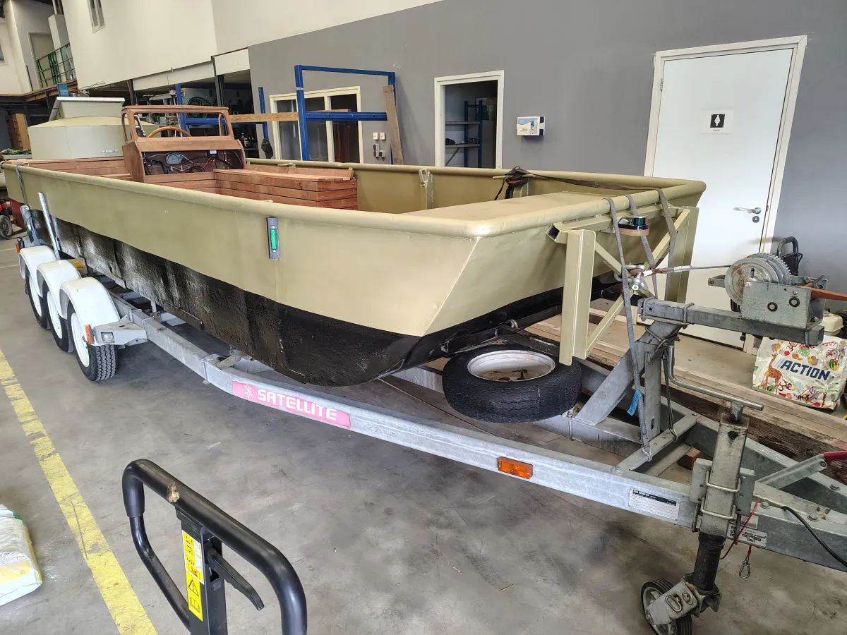 Acier Open motorboot Bateau à fond plat 800