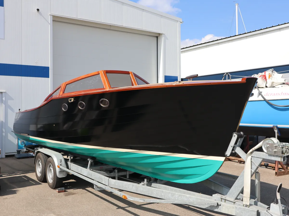 Hout Open motorboot Storebro Solo 25