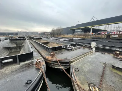 Staal Werkboot Vrachtduwbak SB521 Foto 9
