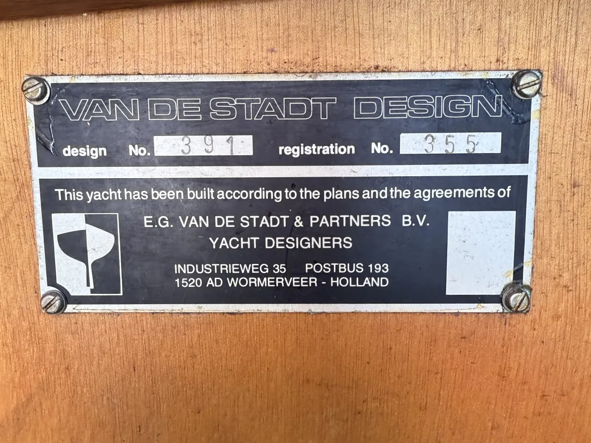 Steel Sailboat Van de Stadt 34