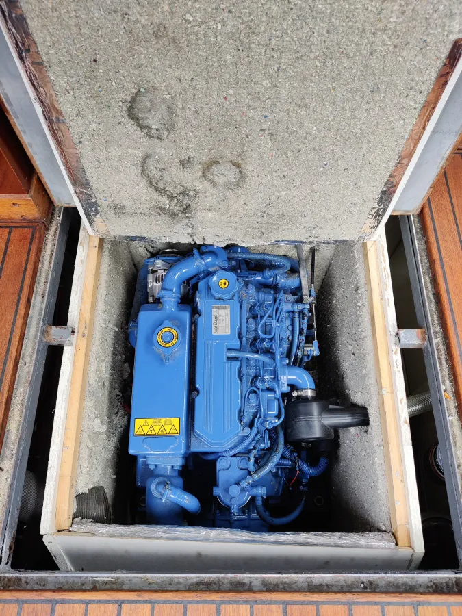 Staal Zeilboot Unter Elbe Motorsailer